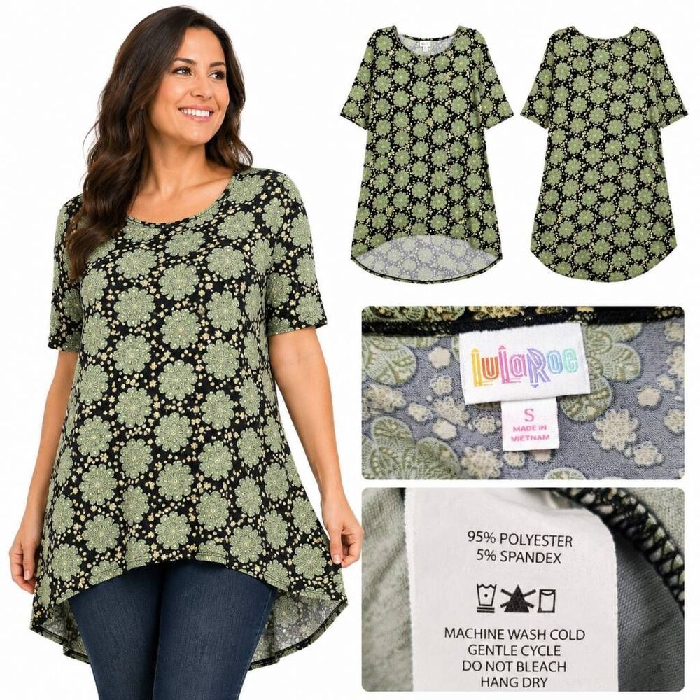 LuLaRoe Floral Hi Low Top Small